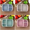 Durable Dinnerware Wheat Straw Food Fruit Container Picnic Storage Boxs Lunchbox Lunch Box