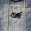 Sports Little  Cat Brooch, Metal Badge Brooch, Clothing Accessories, Chest Flower