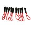 10pcs Zipper Pulls Replacement Zip Cord Puller Slider Jacket Backpacks Black