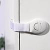 5-10pcs White Safety Locks No-Drill Drawer and Door Latches Child Baby Safety Lock Cupboard Drawer Cabinet Door Fridge Security Protector Locks