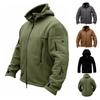 Men's Outdoor Hooded Fleece Jacket: Thick & Thin for Cold Weather