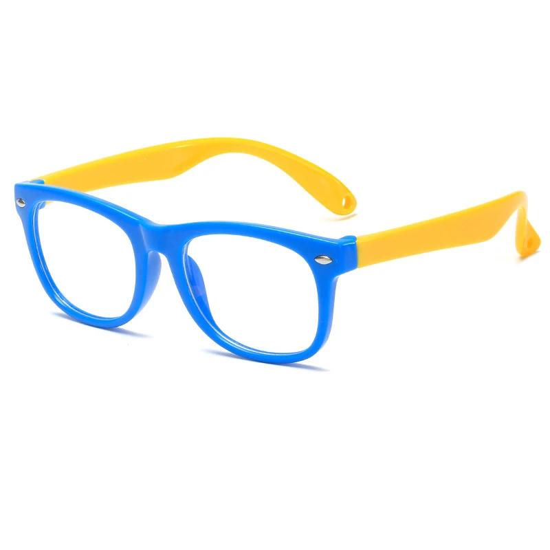 Kids Computer Glasses Blue Light Blocking Filter Gaming Goggles Silicone Frame Eyeglasses Child Anti-Blue Ray Protect Eyewear