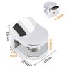 Glass Clip Glass Shelf Clamp Holder Bathroom Glass Shelf Fixing Clip Support Bracket Wine Cabinet Partition Fixing Accessories