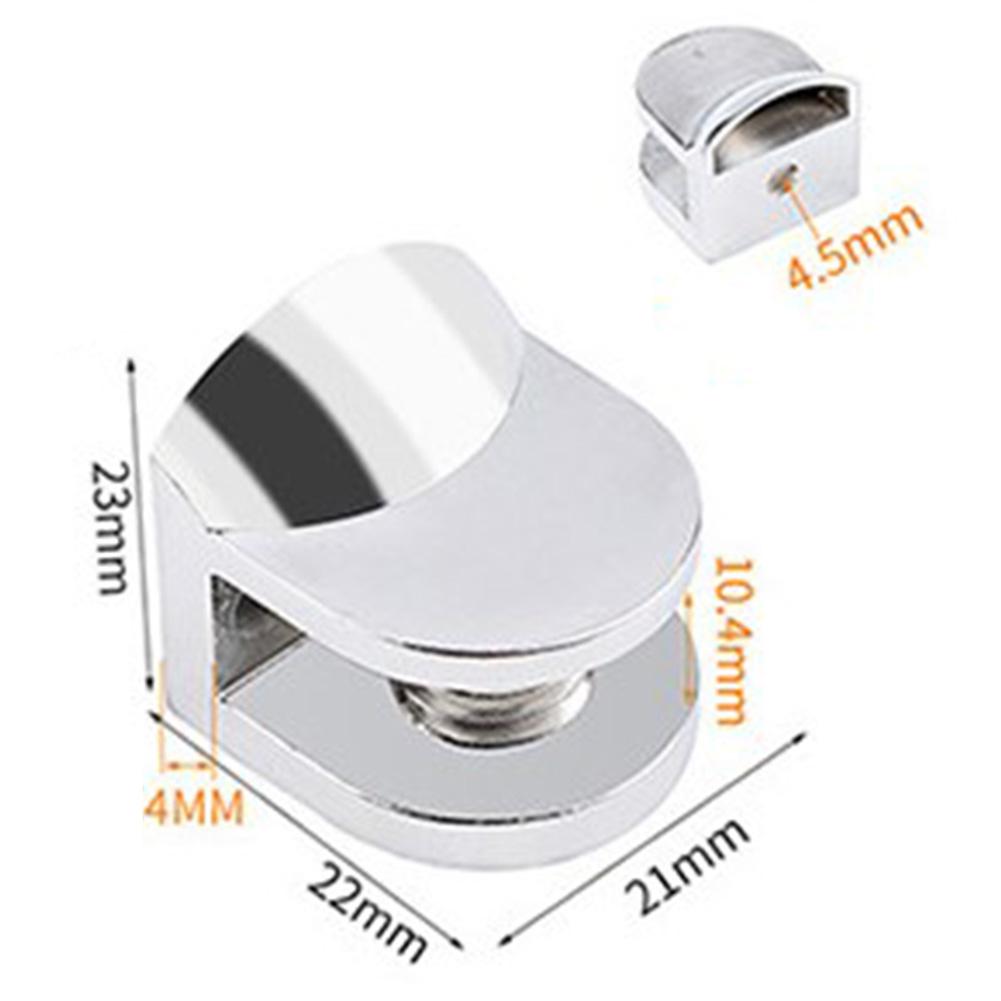 Glass Clip Glass Shelf Clamp Holder Bathroom Glass Shelf Fixing Clip Support Bracket Wine Cabinet Partition Fixing Accessories