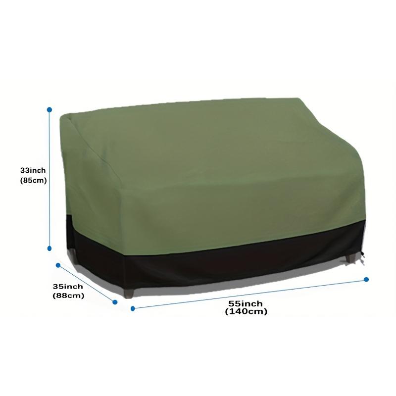 1PC Dust Protection Garden Durable Polyester Fabric Heavy-Duty Waterproof Sofa Cover Outdoor Rain Fits Most Double Sofas