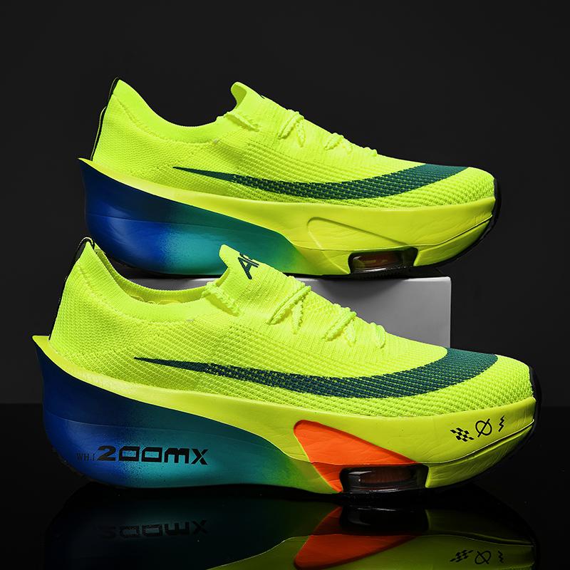 2025 Air Cushion Jogging Shoes Running Shoes Carbon Board Marathon Men Sports Breathable Lightweight Women's Nonskid Sneakers