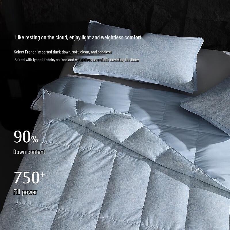 Mercury Home Textiles 90% White Duck Down Comforter