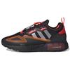 ZX 2K Boost Core Black Solar Red Unisex Sneakers Silver-Metallic GY1209