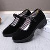 Old Beijing Cloth Shoes Women's Shoes Soft-soled Dancing Shoes Hotel Non-slip Work Shoes Black Platform Square Dancing Mother Shoes