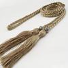 Women's Belt Woven Tassel Waist Strap Student Belt Thin Waist Chain Bow Rope Skirt Knotted Decorative Korean Style