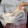 Embroidered Shoes Hanfu Shoes Han Element Ancient Cloth Shoes The Inner Height of The Shoes Increases By 6cm