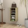 VidaXL Shoe Cabinet Sonoma Oak 31.5x35x70 Cm Chipboard