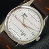 VINTAGE HMT JANATA HAND-WINDING INDIAN MENS WHITE COLOR DIAL WATCH A700052-5 R201-a700052