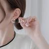 New CD Pearl Earrings for Women New Trendy Earrings Female Light Luxury Letter Earrings Temperament Earrings