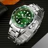 WWOOR Luxury Watches for Men Fashion Quartz Business Wristwatch Waterproof Green Water Ghost Watch Mens Watch