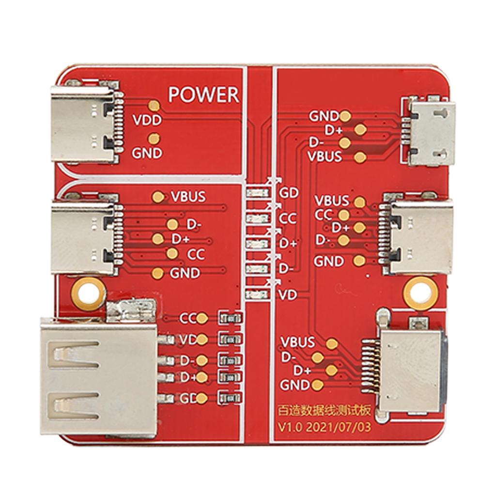 Charging Test Card 3 in 1 Data Wire Test Fixture Accurate Type C Micro for IOS Interface