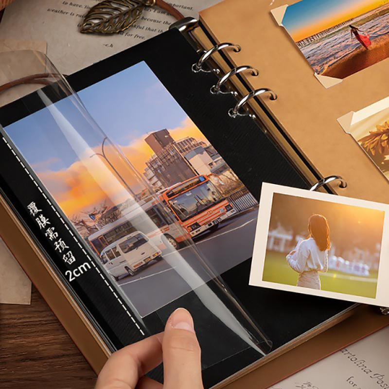 Diy Retro Album Lovers Memory Book Commemorative Kraft Paper Film Commemorative Envelope Storage Self Adhesive Handmade Gift