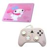 Allone Sanrio Characters My Melody Gaming Glass Mouse Pad PC Controller Set X 9 X 33cm Computer Game Tempered Glass Pink Rapid Fire Function Wired