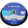 Verbatim Blu-Ray Discs 25Gb 6X Bd-R Sl   10 Pcs White 43742
