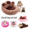 Creative Bears Paw Puppy Cat Bed Soft Plush Dog Beds Nest  Warm Kennel Pet Bed Sofa Small Dog Cushion