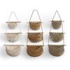 Hanging Fruit Baskets Multipurpose Boho Decor Handwoven Indoor Planter Holder for Organizing Onion Vegetables Potato Kitchen