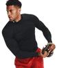 Under Armour UA HeatGear Armour Compression Long Sleeve Mock Size Small Shirt, Men's, Black/White,