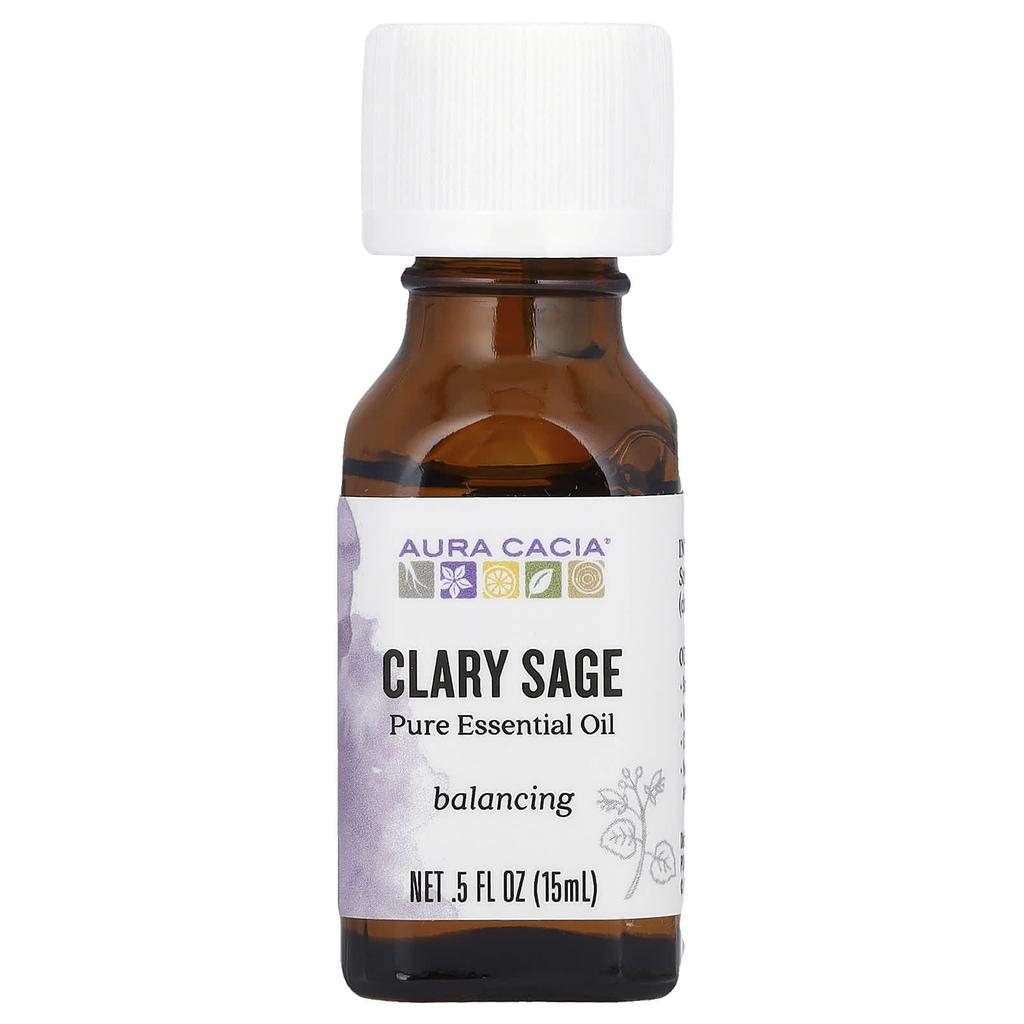 100% Pure Essential Oil, Clary Sage, Balancing, 15Ml (0.5 Fl Oz)