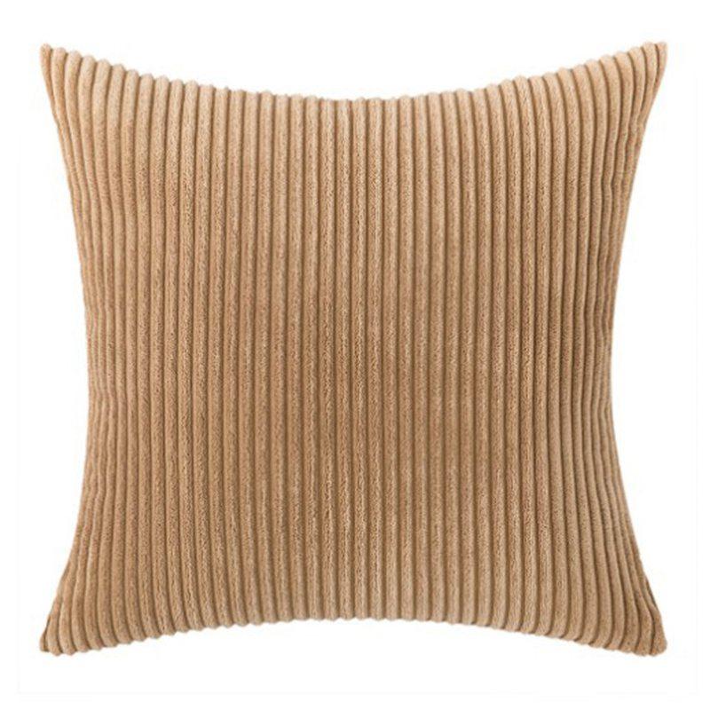Square Cushion Case Sofa Cover Corduroy Winter Pillow Plush Velvet Home Decor