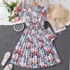 Children's Summer Flying Sleeve Printed Princess Dress Girls' Dress