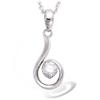 [M6199] - Silver Pendant 'Câlin' Silver-white (rhodium-plated) - 20x8 Mm