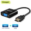 Essager HDMI-compatible To VGA Adapter Cable 1080P 3.5 Mm Jack Converter Video Aux Audio HDMI-compatible VGA Splitter For Laptop