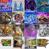 Full Drill Square Diamond Painting Tiger Needlework Art Diamond Embroidery Animal Diamond Mosaic Handicraft Home Decor