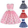 Girls Sequined Bowknot Dress Skirt Show Party Host Sparkling Kids Birthday Dress Elegant Soft Party Dress Ball Gown for Girls
