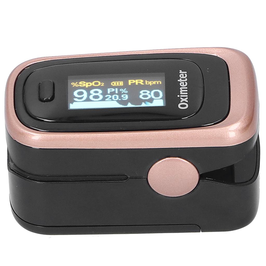 Sleep Monitoring Fingertip Pulse Oximeter Blood Oxygen Saturation Monitor with Lanyard
