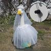 Porch Goose Outfits Wedding Dress Costume Fits 23" Tall Figurine Statue Clothes for Patio