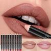 12-Color Waterproof Lip Liner Pencil Set Red Brown Lipstick Pencil Lip Outline Nude Matte Crayon Contouring Tint Makeup Kits