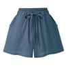 Women's Summer Elastic Waist Loose High Waist Wide Leg Thin Casual Shorts