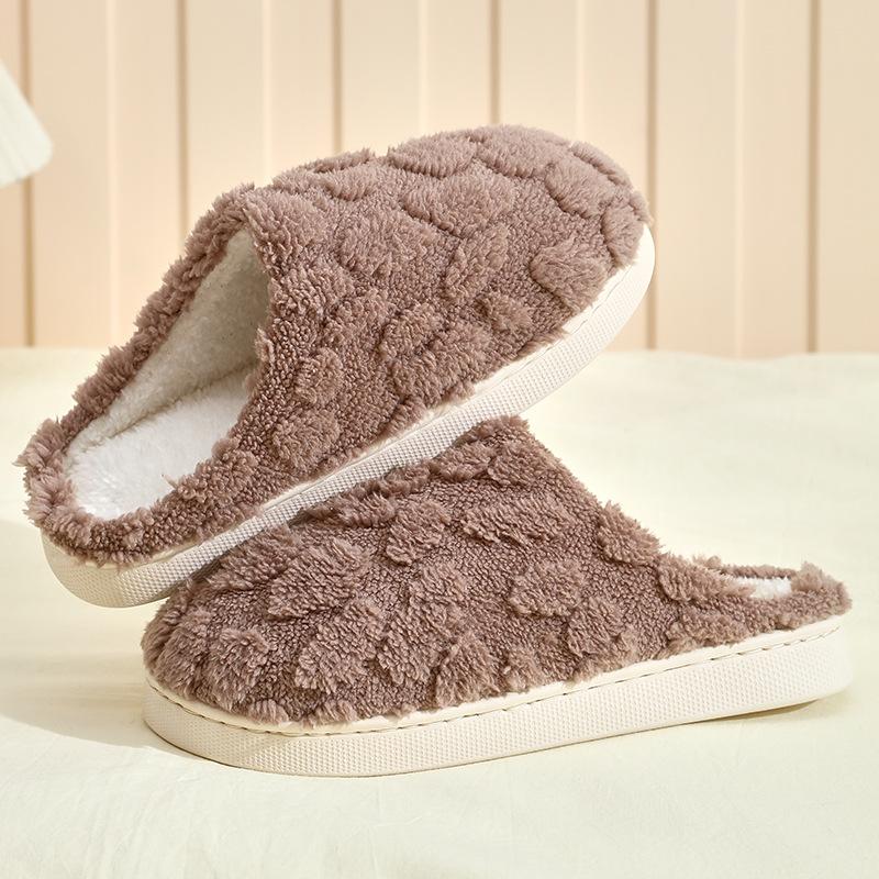 Winter Turtle Shell Cotton Slippers Women's New Indoor Home Home Home Non-slip Warm Plush Slippers Men's