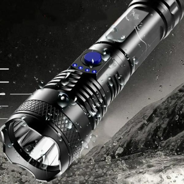 Tactical LED Flashlight ABS Strong Light Flashlight Outdoor USB Rechargeable Household Portable 14500 Mini Small Flashlight