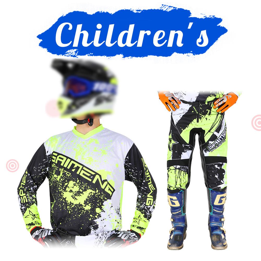 Motocross Gear Set for Kids 4 5 6 7 8 9 10 11 12 13 Years Youth Child Motorcycle Boy Girl Jersey Pant Kits Racing Suit Off-road Enduro MX MTB