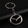 1Pcs 3D Metal Car Badge Keychain Zinc Alloy Keyrings Auto Accessories For 6 3 CX5 5 2 323 CX7 Demio Atenza Axela MX30 CX30 CX3 CX9 RX8 RX7