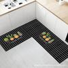 Anti-Slip Oil-Proof Waterproof Kitchen Floor Mats: Machine Washable, Absorbent, Oil & Dirt Resistant Door Carpets