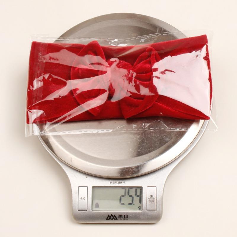 Autumn and Winter New Baby Golden Velvet Headband, Children's Soft Bow Headgear, Baby Headband