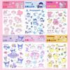 Sanrio Character Children's Tattoo Stickers Mask Decoration Mask Stickers 6 Types, 1 Piece