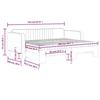 VidaXL Daybed with Trundle and Mattress Yellow 90x200 Cm Velvet 3197092