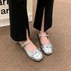Fashion Ladies Shoes 2025 Mary Janes Women's Flats Daily Dress Flats Women Bow Tie Shallow Buckle Strap Soft Bottom Outdoor Shoes Women