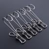 5PCS Stainless Steel Clothespin with Hook Home Kitchen Supplies ADM