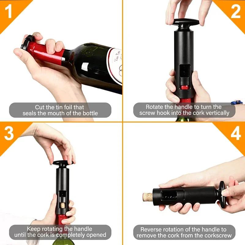 Professional Manual Bottle Opener Red Wine Opener Corkscrew Sparkling Kitchen Tool Corks Openers Useful Kitchen Accessories