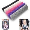 2Pcs Stroller Comfortable 27*6.5cm Cushion Seat Safety Belt Covers Soft Plush Car Shoulder Pad