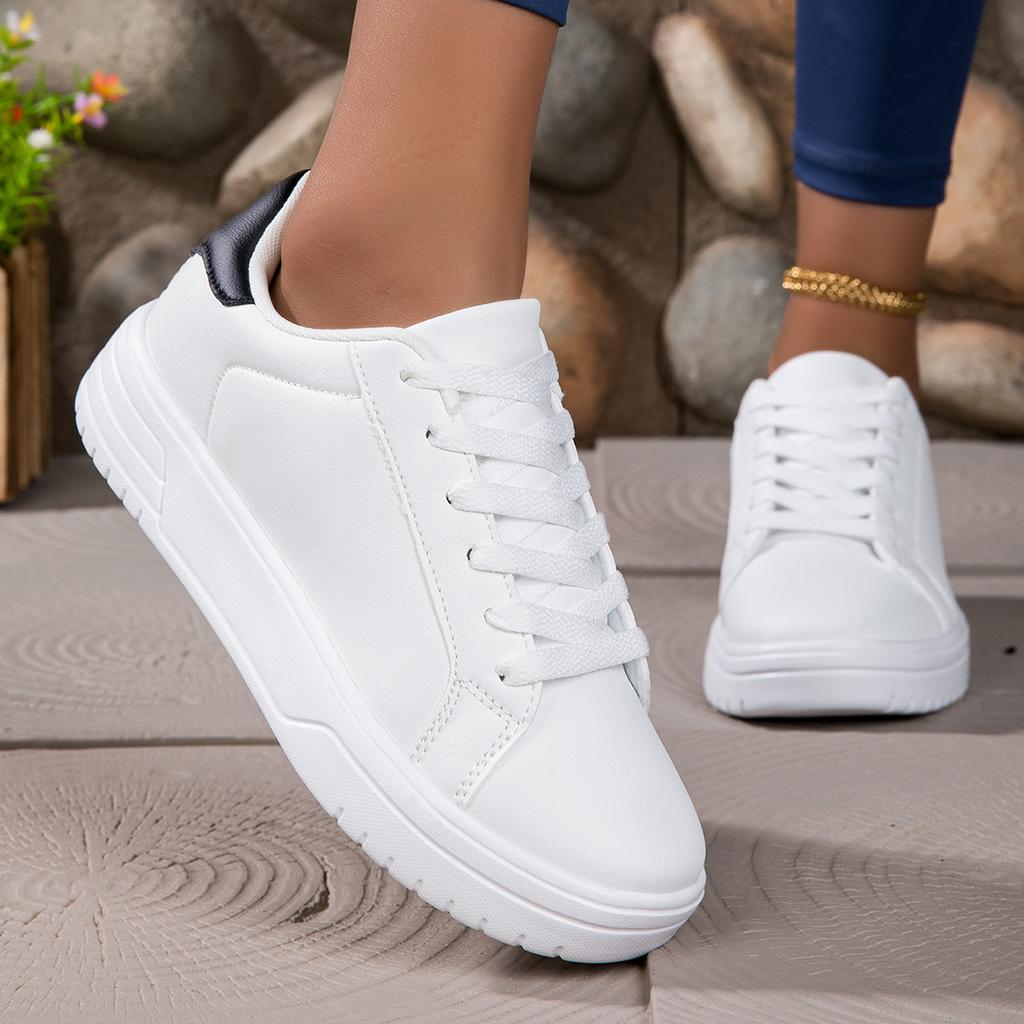 Spring 2025 New Hong Kong Style Women's Shoes Casual Board Shoes Women's Tide White Shoes Korean Version Fashion Single Shoes Student Shoes